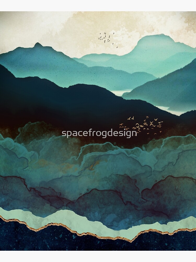 Indigo Mountains by spacefrogdesign