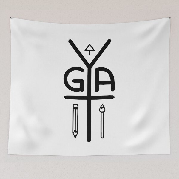 Item preview, Yuuki G's Artsy Things Official Logo 2021 (Black) designed and sold by Yuuki G's Artsy Things.