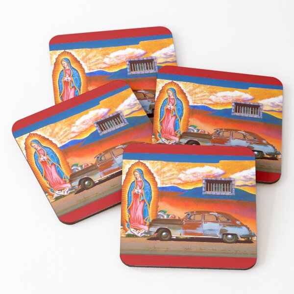 Item preview, Old Car with Guadalupe Mural, Santa Fe, New Mexico designed and sold by LaRoach Digital Arts.