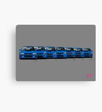 Subaru WRX STi generations - Poster V2 Canvas Print