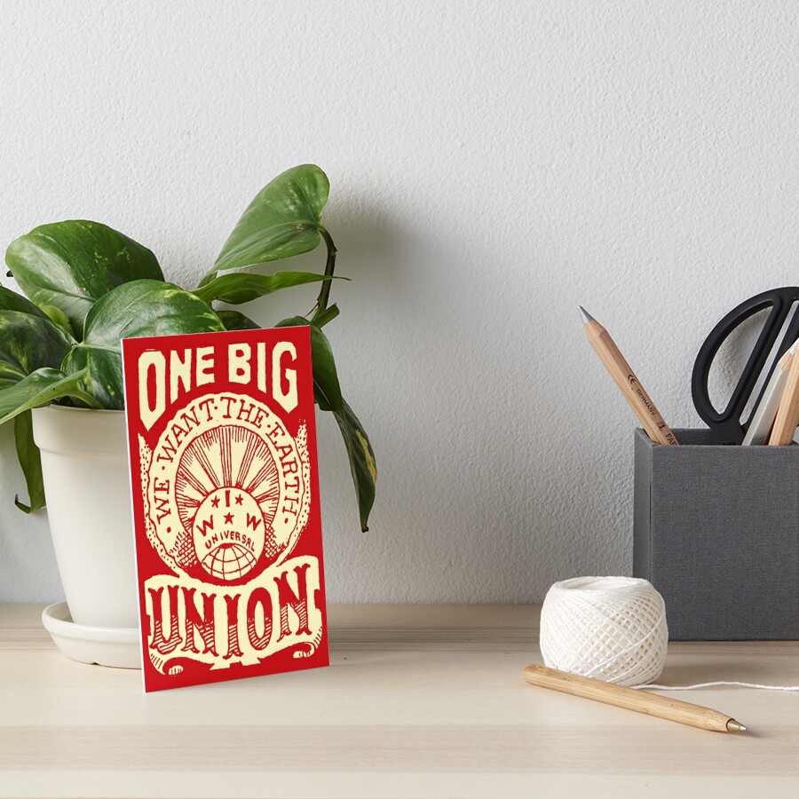 One Big Union, We Want The Earth - IWW, Labor Union, Propaganda, Anti  Capitalist, Socialist, Anarchist | Tapestry