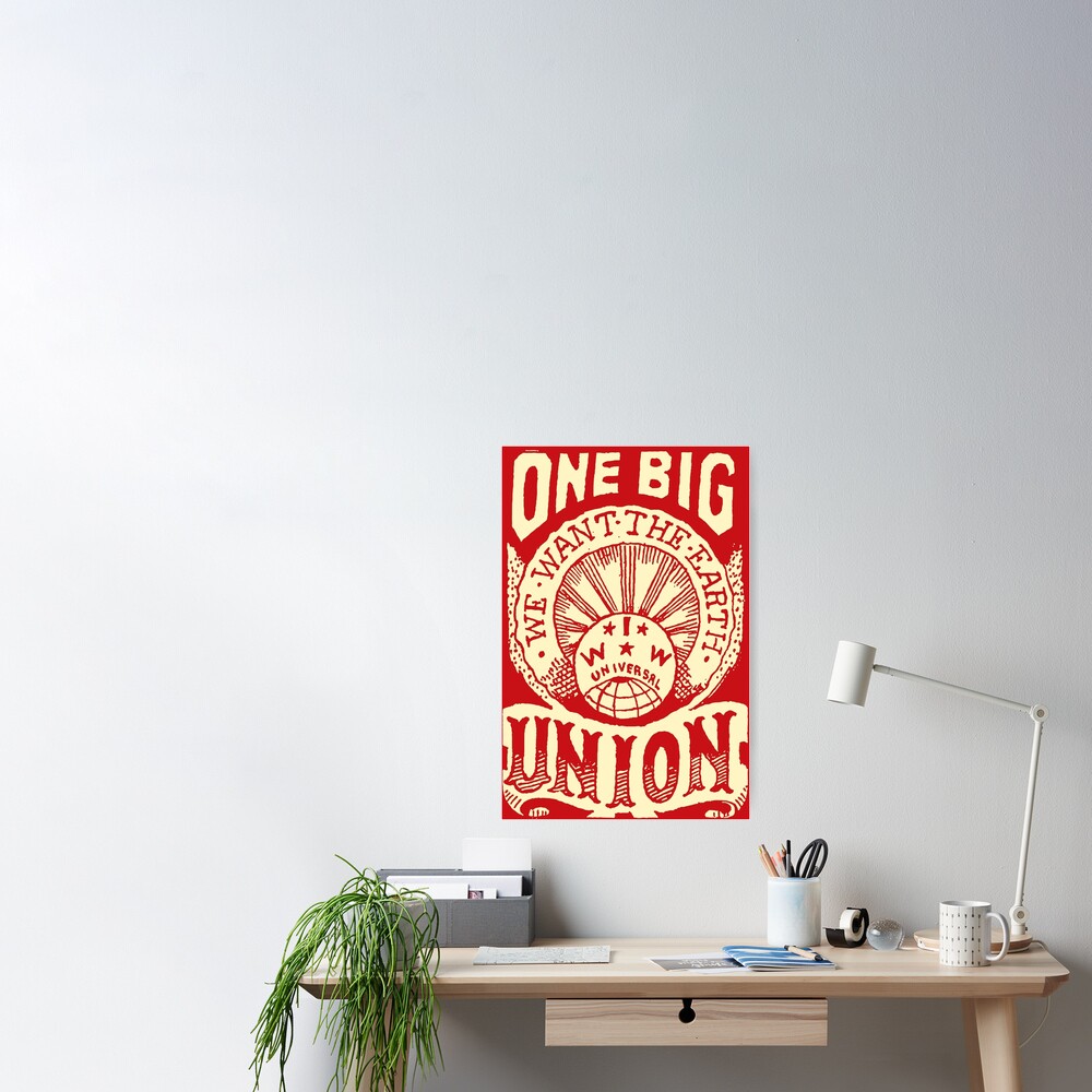 One Big Union, We Want The Earth - IWW, Labor Union, Propaganda, Anti  Capitalist, Socialist, Anarchist | Tapestry