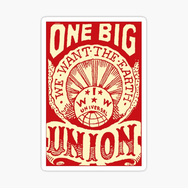 Time to Wake Up Then Organize Iww Union Propaganda Art 1920S Sticker Bumper  Sticker Vinyl Decal 5