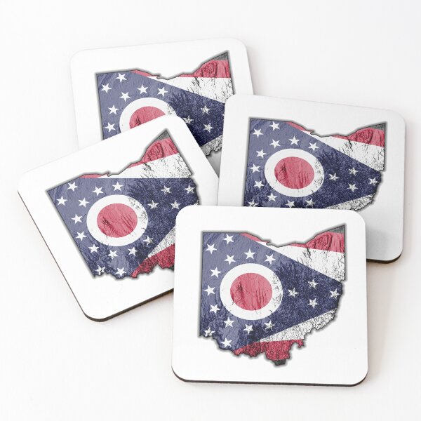 Item preview, Ohio State Flag designed and sold by CartographyJake.