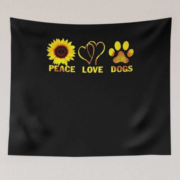 Item preview, Sunflower Peace Love Dog designer designed and sold by BonnieLovato02.