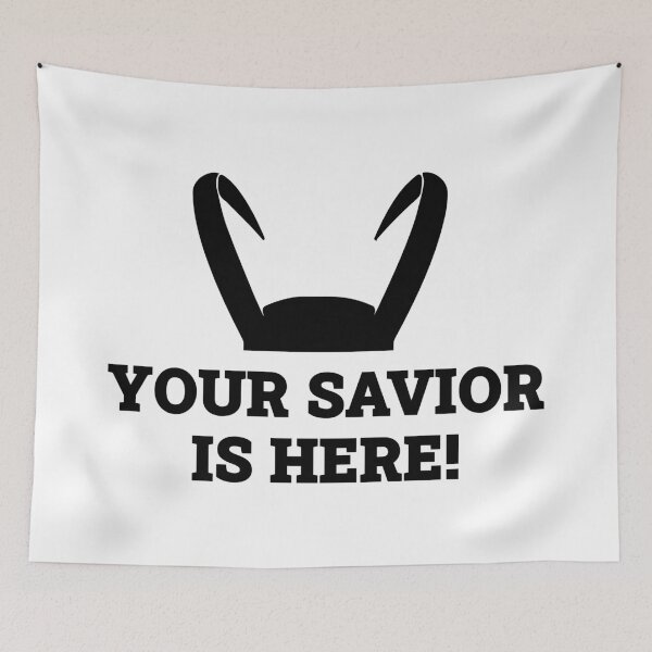 Item preview, Your Savior Is Here (Black) designed and sold by FilipeFerreira.