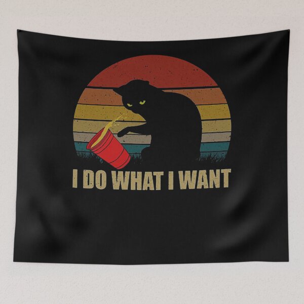 Item preview, Sunset Cat I Do What I Want designer designed and sold by BonnieLovato02.