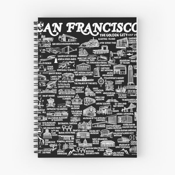 Aperçu de l'œuvre Carte de San Francisco créée et vendue par fiberandgloss.