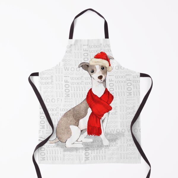 Item preview, Italian Greyhound Christmas Dog designed and sold by SalonOfArt.