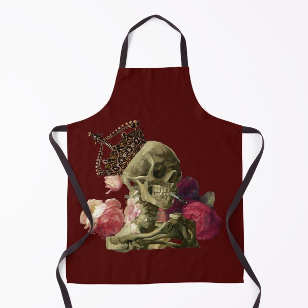 Item preview, Die a King Vincent Van Gogh Skeleton Flowers - skull with floral designed and sold by nasani.