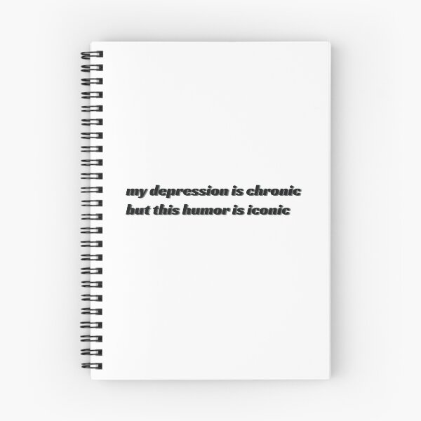 Item preview, Depression Chronic, Humor Iconic Black and White designed and sold by ladystromas.