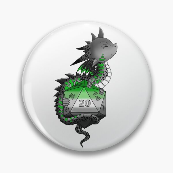 Item preview, Aro Pride Flag Dragon with D20 designed and sold by MickysArt.