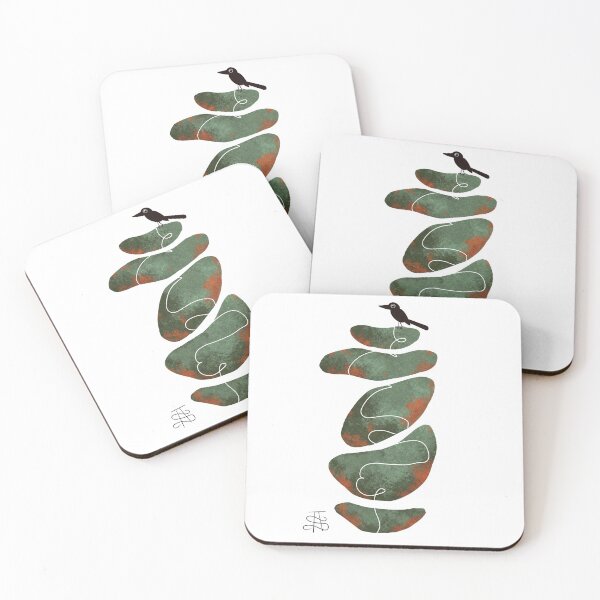 Item preview, crow stacked stones 1 designed and sold by Aude Shattuck.