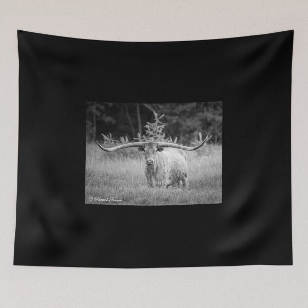 Item preview, Black and White Longhorn  designed and sold by BowToe.