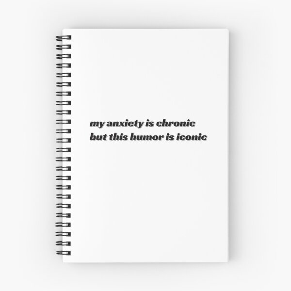 Item preview, Anxiety Chronic, Humor Iconic Black & White designed and sold by ladystromas.