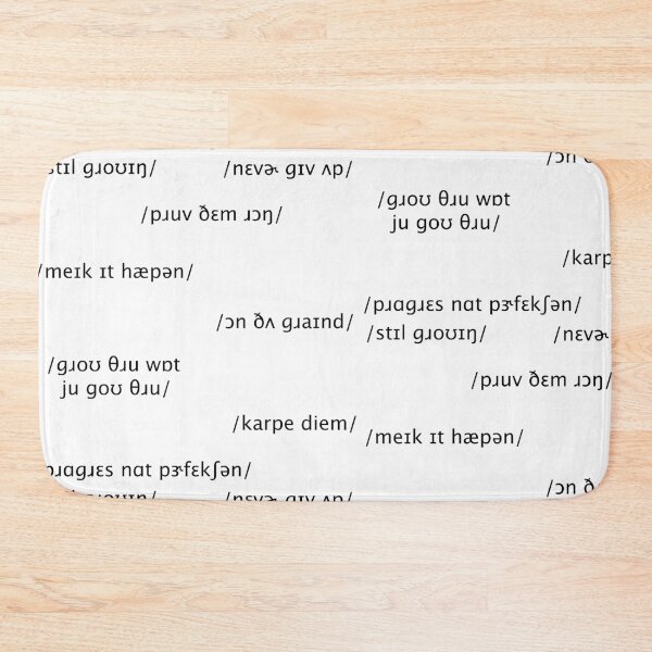 Item preview, Inspirational Quotes but in IPA designed and sold by sporadicdoodlin.
