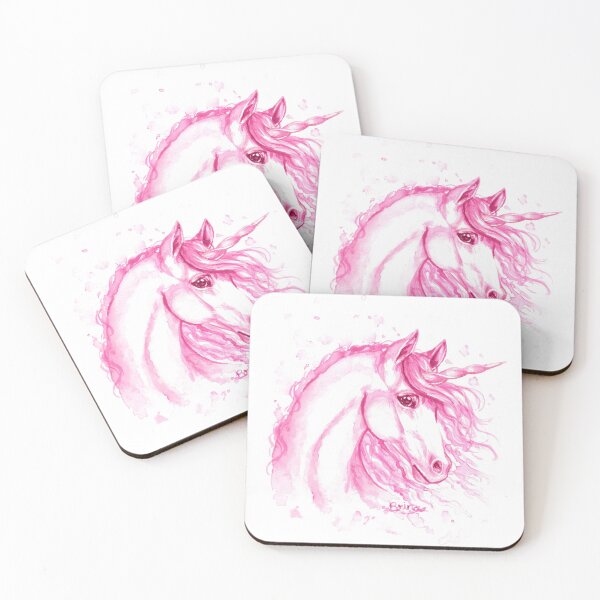 Item preview, Unicorn face in pink designed and sold by Brina Williamson.