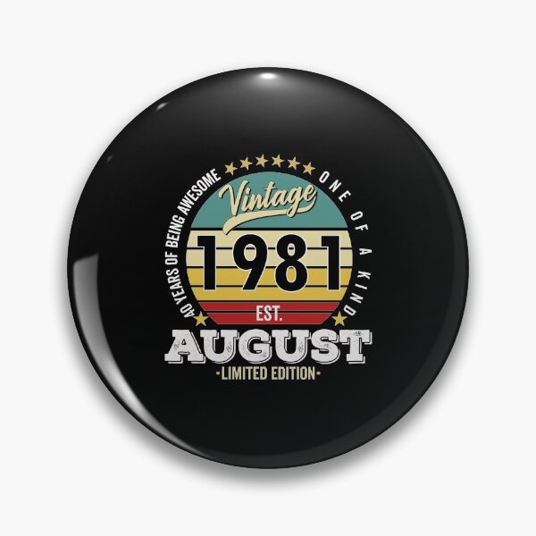 Item preview, 40 Years Of Being Awesome - One Of A Kind Limited Edition - 1981 Vintage40s Retro, Classic, Cool, August Birthday.  designed and sold by ALITOPRINCE.