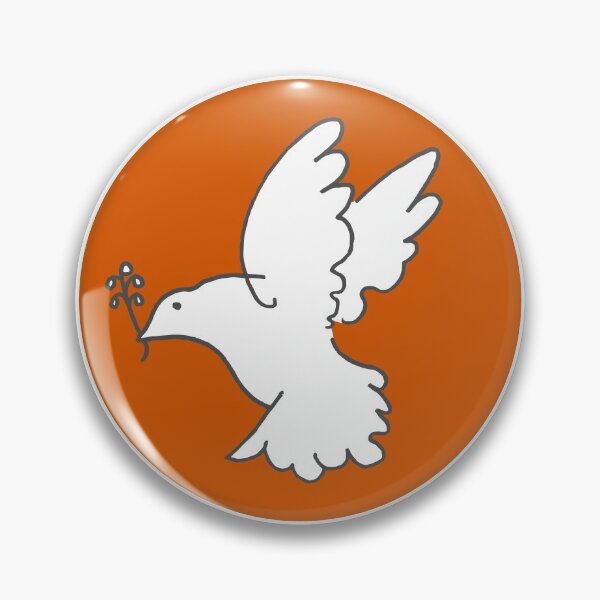 Aperçu de l'œuvre Colombe orange (Colombe) créée et vendue par Deepsea-Sticker.