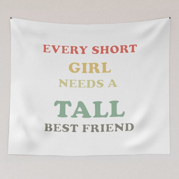 Item preview, every short girl needs a tall best friend  designed and sold by seriesxanime.