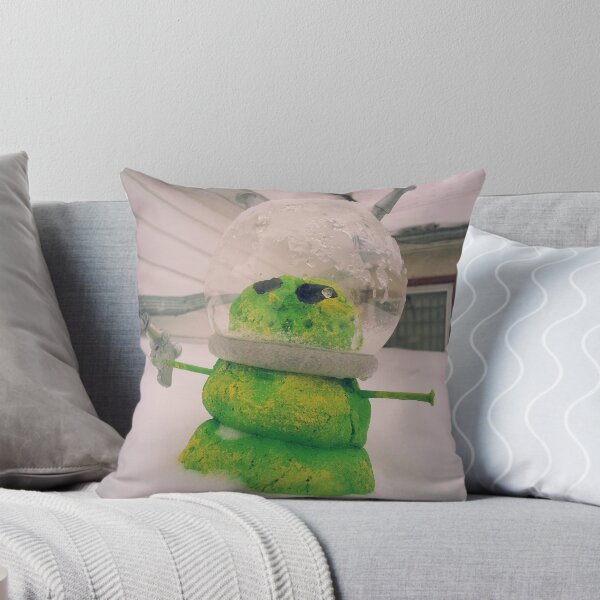 Item preview, Green Alien Snowman Invader designed and sold by mdkgraphics.