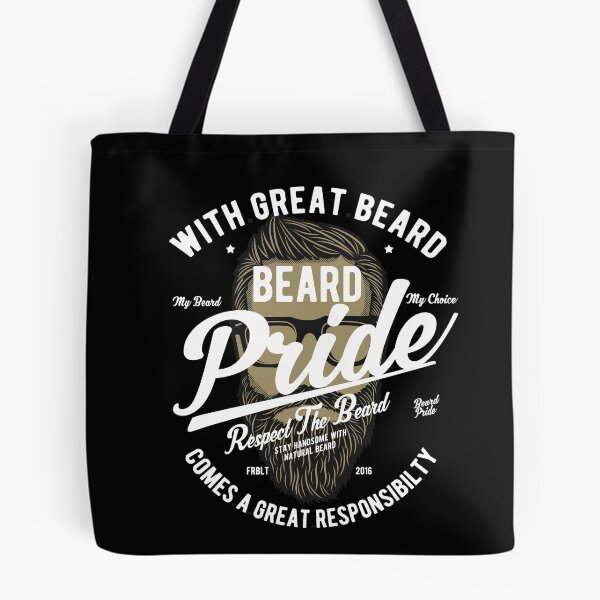 Item preview, With Great Beard Comes Great Responsibility designed and sold by sloganz.