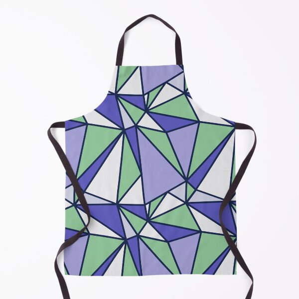 Item preview, Funky abstract design-purple white green triangles designed and sold by ANikCreations.