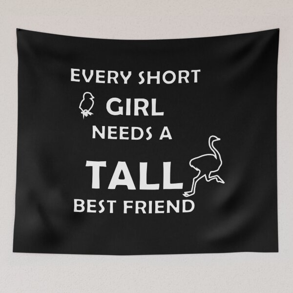 Item preview,  every short girl needs a tall best friend  designed and sold by seriesxanime.