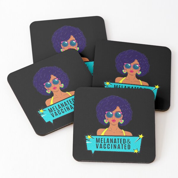 Item preview, Melanated and Vaccinated designed and sold by ModkMerch.