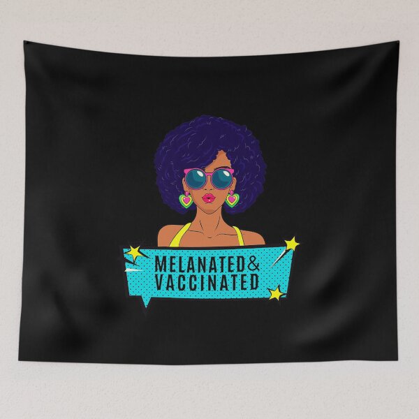 Item preview, Melanated and Vaccinated designed and sold by ModkMerch.