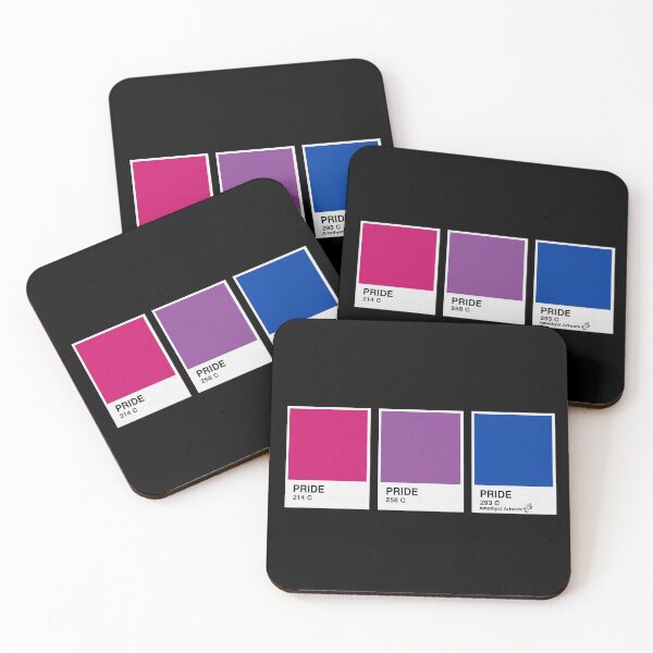 Item preview, Bisexual Pride Paint Chip Card  designed and sold by AmethystArtwork.