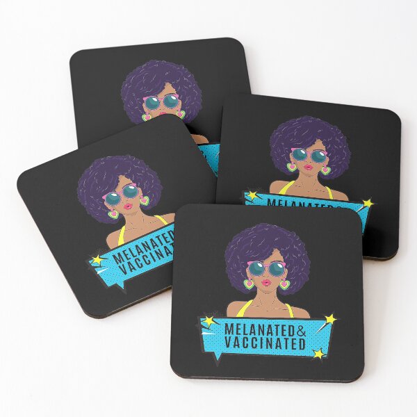 Item preview, Melanated and Vaccinated designed and sold by ModkMerch.