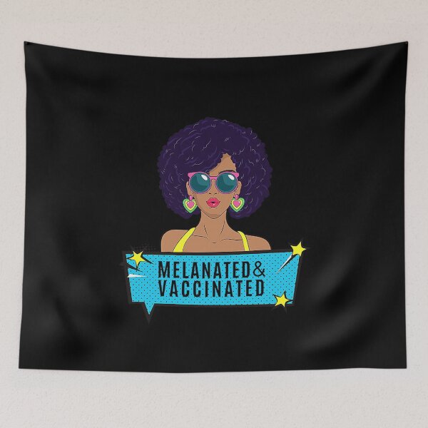 Item preview, Melanated and Vaccinated designed and sold by ModkMerch.