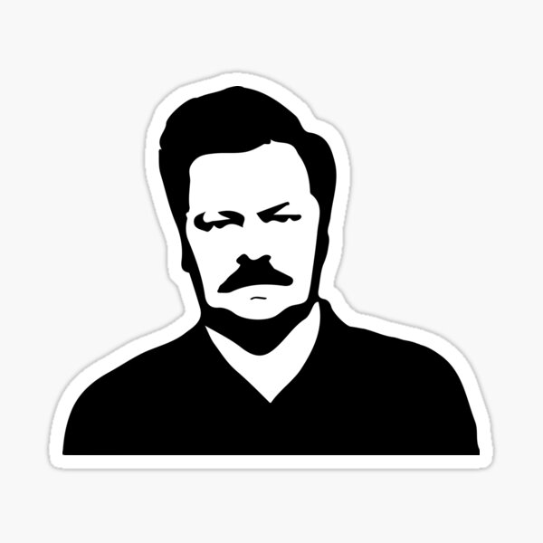 Vista previa del artículo con la obra «Ron Swanson - Parques y recreación», diseñado y vendido por bjarnibragason.