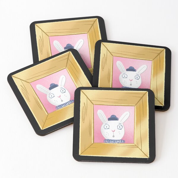 Item preview, Frightened rabbit in a frame designed and sold by jasmineberry.