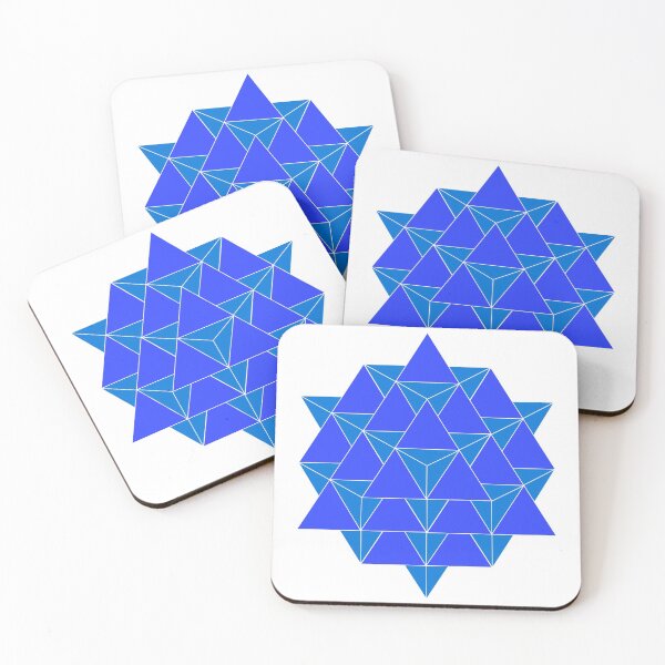 Item preview, Sacred Geometry 64 Tetrahedron Grid Blue designed and sold by Morgan Obendorfer.
