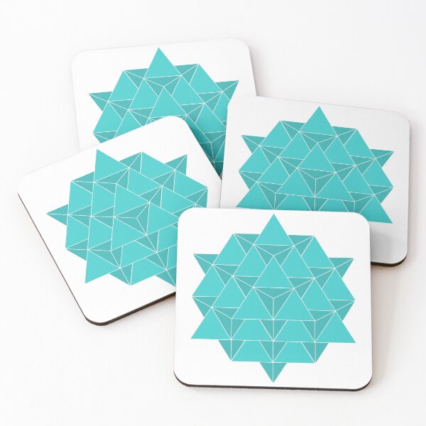 Item preview, Sacred Geometry 64 Tetrahedron Grid Light Blue designed and sold by Morgan Obendorfer.