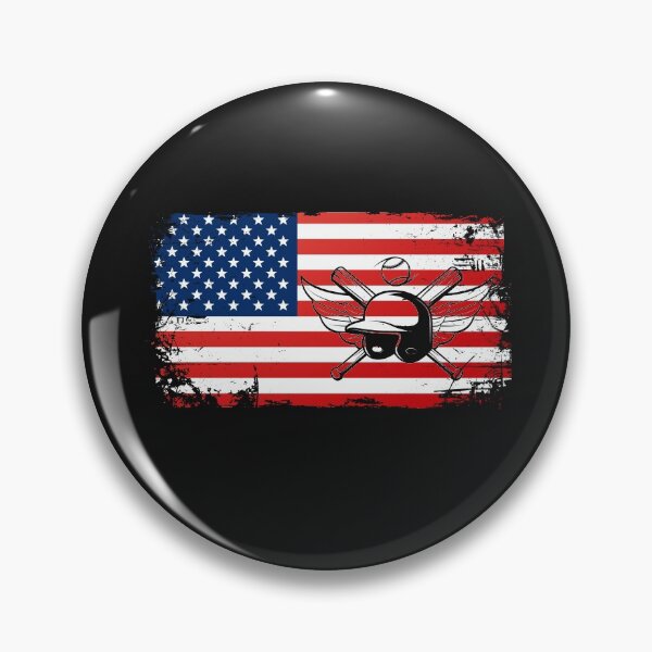 Item preview, Softball Fan USA Flag America Ballpark Team Pitch Sport Play Ball designed and sold by gkao.