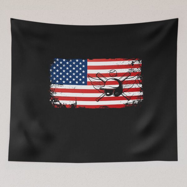Item preview, Softball Fan USA Flag America Ballpark Team Pitch Sport Play Ball designed and sold by gkao.