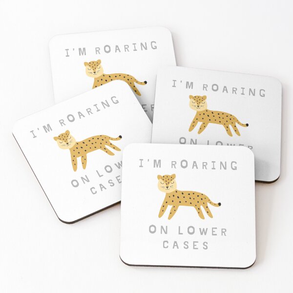Item preview, I’m roaring on lower cases. designed and sold by aboniteblanc.