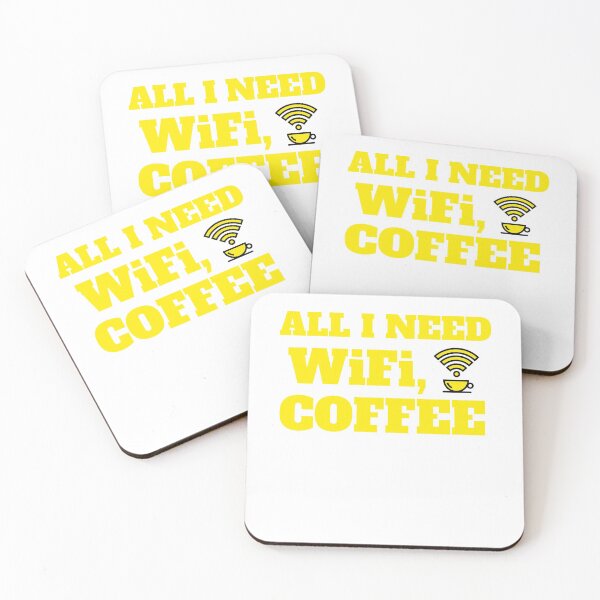 Item preview,  ALL I NEED WiFi, COFFEE designed and sold by kh0l0d.