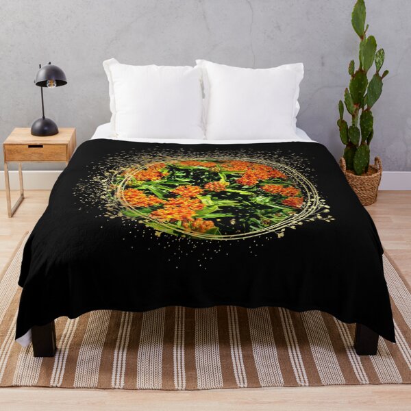 Item preview, Bright Orange Colorful Butterfly Weed Design designed and sold by EarthArtDesigns.