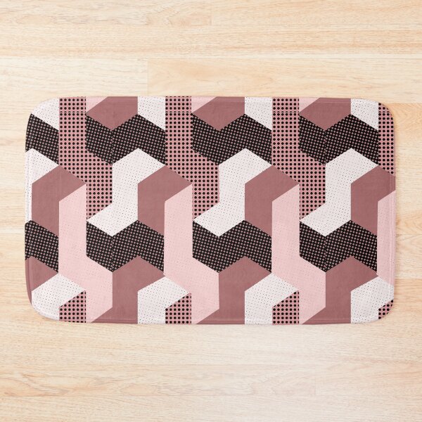 Item preview, L shaped pattern in pink, red, white and black designed and sold by Eejee-SK.