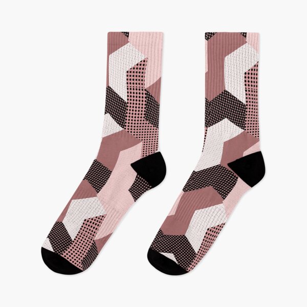 Item preview, L shaped pattern in pink, red, white and black designed and sold by Eejee-SK.