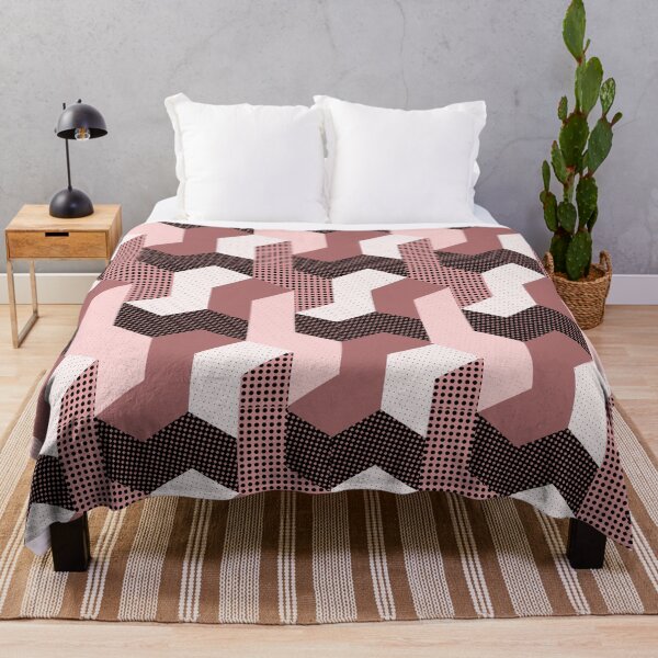 Item preview, L shaped pattern in pink, red, white and black designed and sold by Eejee-SK.