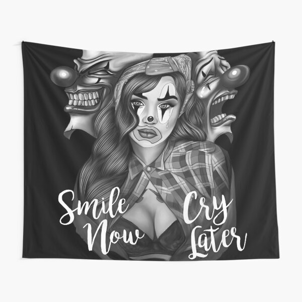 Smile Now Cry Later art  Tapestry