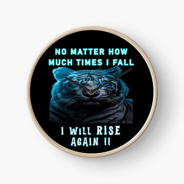 Item preview, Motivational Quote No Matter How Much Times I Fall, I will Rise Again! Inspirational & Powerful mesage designed and sold by Inspirationarea.