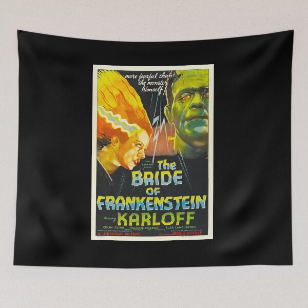 Item preview, Retro movie poster Bride of Frankenstein  designed and sold by beachcamper.