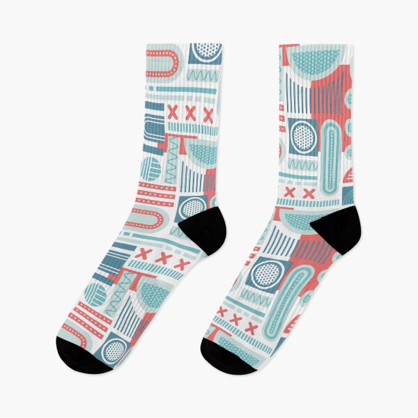 Item preview, Retro Geometric-Red blue designed and sold by ammiecreative.