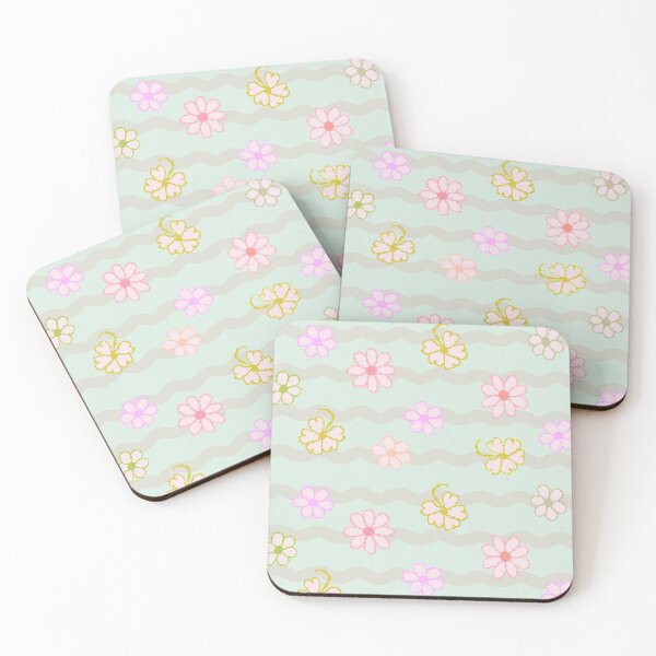 Item preview, 8 Bit Floral Meadow Wave Pattern - Kawaii Flowers designed and sold by ViewerEqualsPhoton.